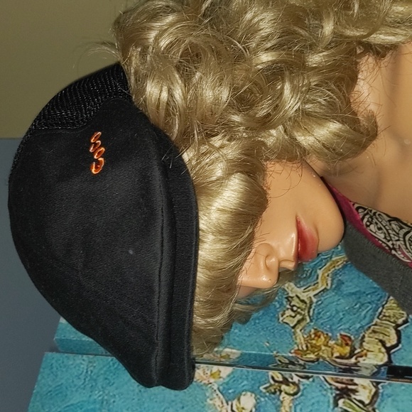 Coco Black Flat Cap Hat - Picture 3 of 7